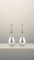 Pendientes de plata con perla cultivada