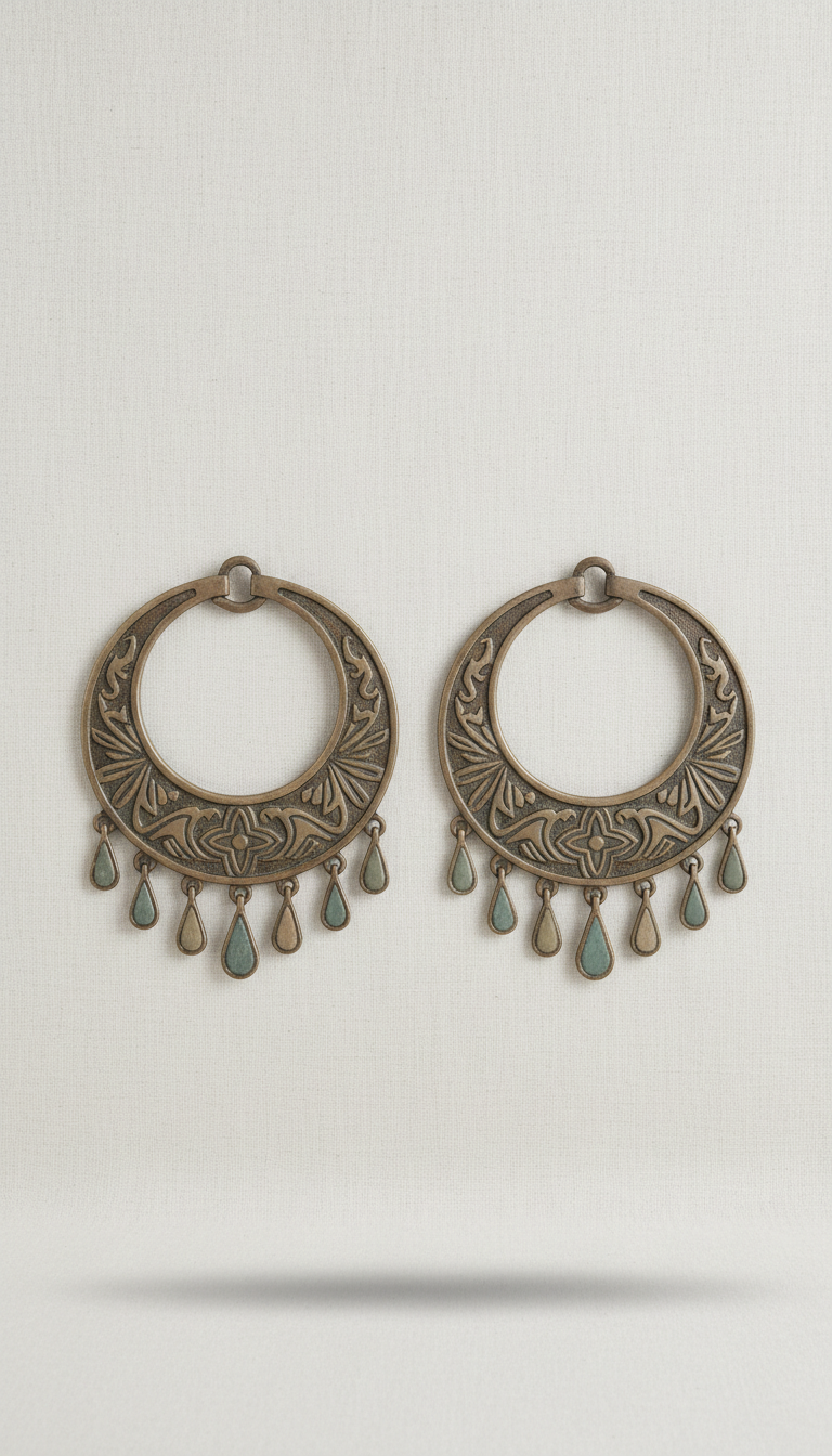 Pendientes Plata Silueta Curva
